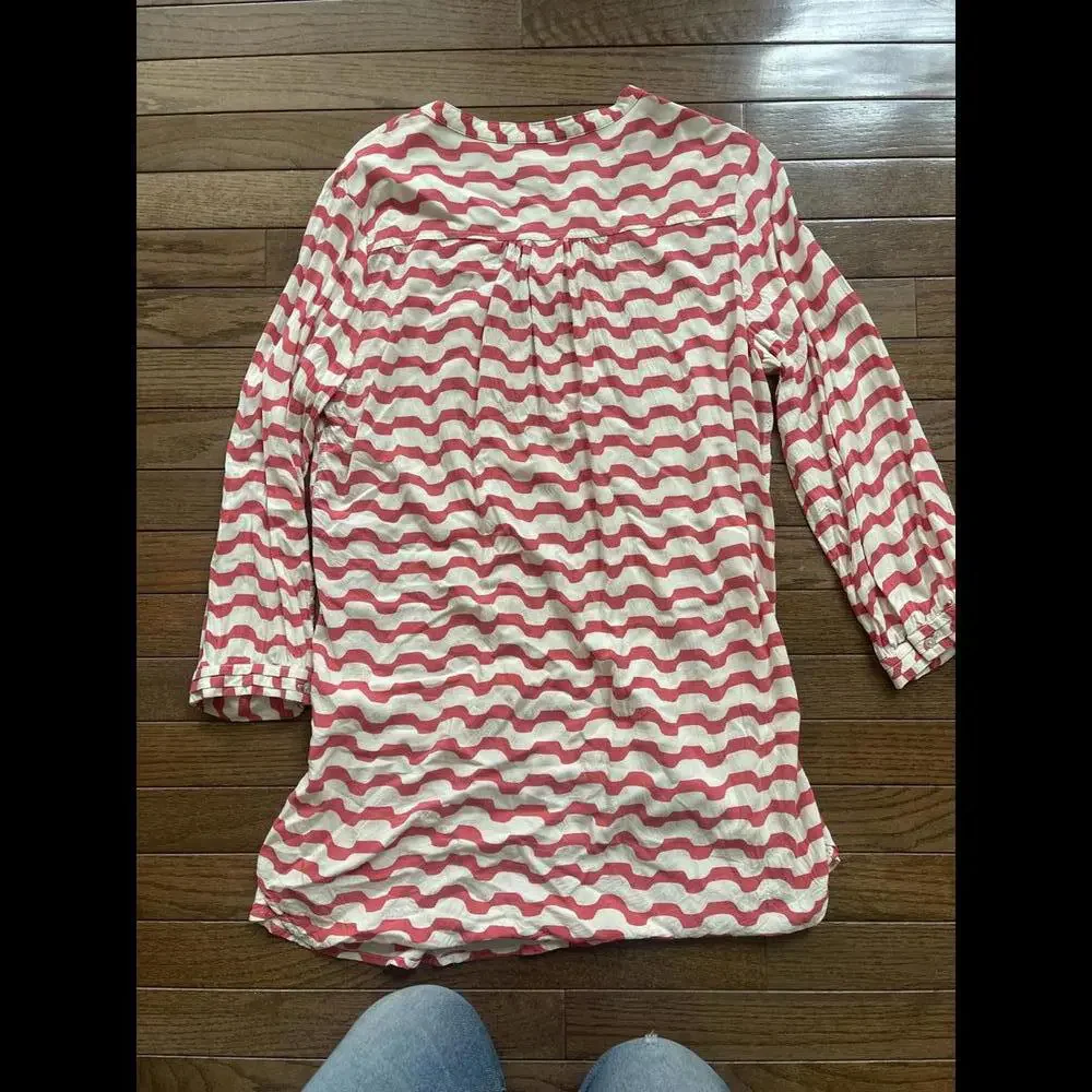 Anthropologie  striped drawstring tunic medium - Picture 3 of 4